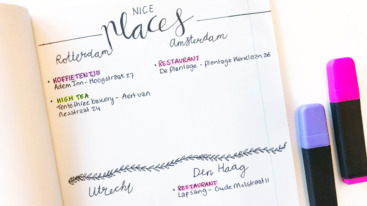 Bullet journal inspiratie