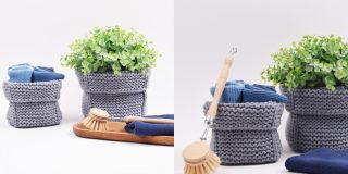 Vierkantje mandjes breien