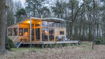slapen in een tiny house