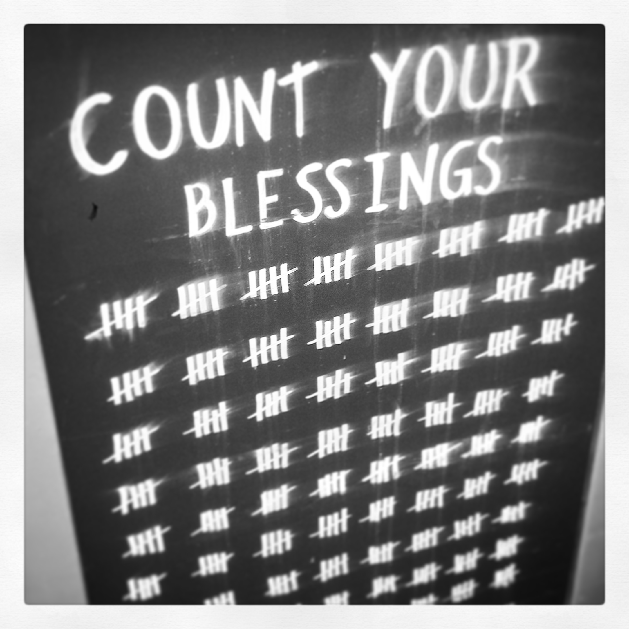 Count your blessings