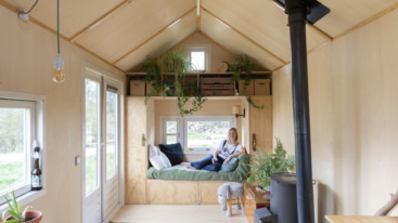 zelfgebouwde tiny house