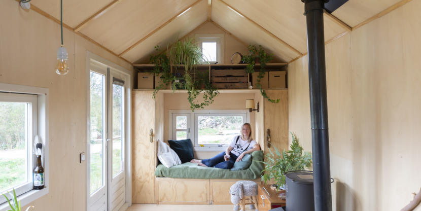 zelfgebouwde tiny house