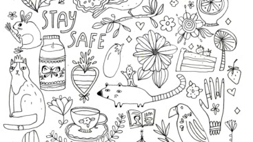 Comforting coloring page - Jennifer Orkin Lewis - Flow Magazine