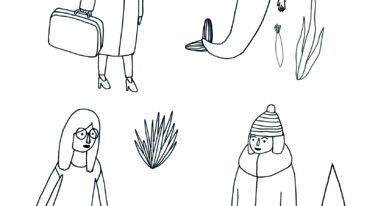 Kleurplaat Kate Pugsley: mensen en zeemeerminnen