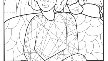 Kleurplaat - Queenbe Monyei - Flow Magazine