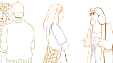 praatje maken met vreemde