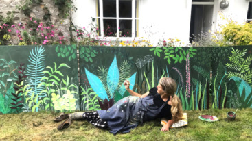 muurschilderingen planten