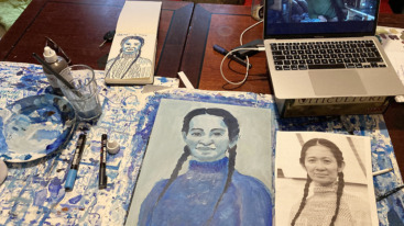 fre dekkers ladies in blue achter de schermen