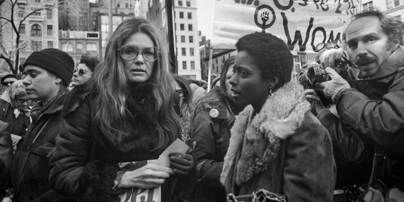 Women’s Activists and Marchers Going Through Manhattan