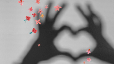 handen maken een hartje