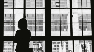 Vrouw met angst voor verandering