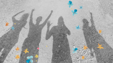 mensen hebben lol in de zomer