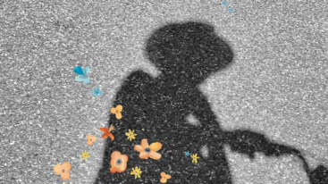 foto van de schaduw van een persoon