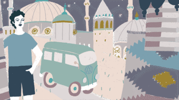 Bernice met vw busje Claire van Heukelom