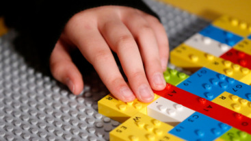 Blind And Vision Impaired Children Play With LEGO Braille Bricks For The First Time