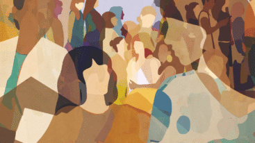 illustratie van verschillende gezichten van vrouwen