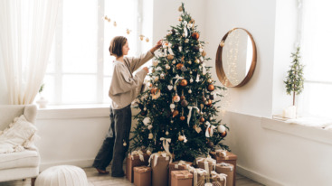 vrouw is hsp tijdens feestdagen