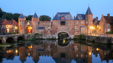 Medieval Koppelpoort gate in Amersfoort, the Netherlands