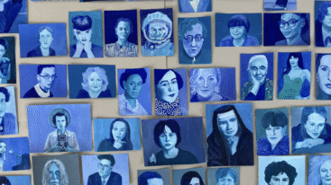 Blauwe gezichten Caroline