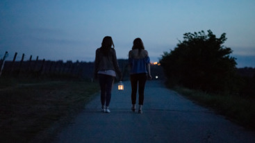 wandelen in het donker