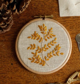 borduurpakketten vintage plantje