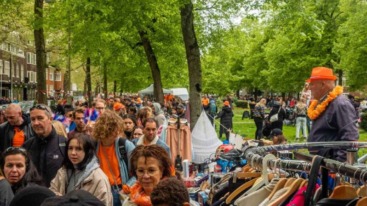 Vintage shoppen tijdens Koningsdag
