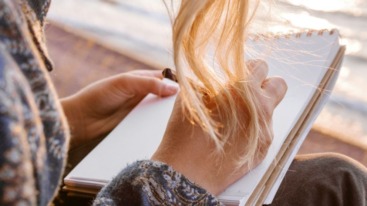 schrijven op vakantie