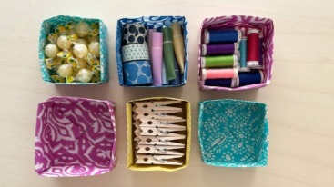 een doosje vouwen doe je zo