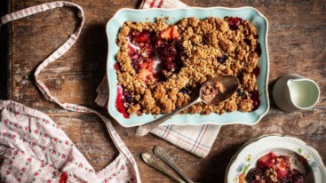 Britse crumble met appel