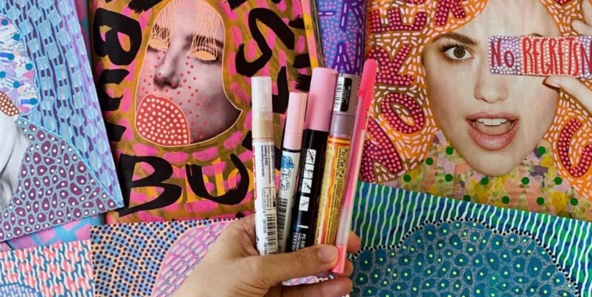 Naomi Vona maakt creatieve collages