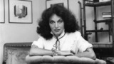 Diane Von Fürstenberg in zwart wit