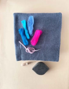 DIY visible mending benodigdheden