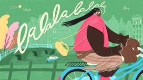 Vrouw op de fiets houdt ruimte voor spontaniteit