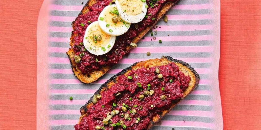 Vegetarisch recept: broodje biet americain