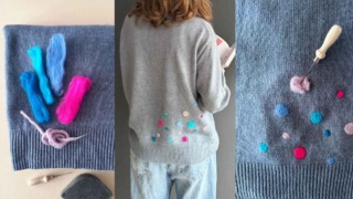 Visible mending DIY