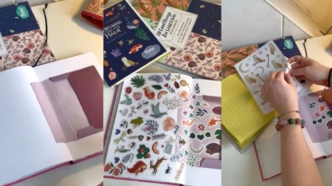 Sticker journaling voorbeeld
