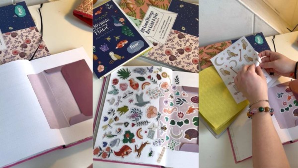 Sticker journaling voorbeeld