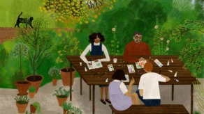 Gezin doet aan travel journaling