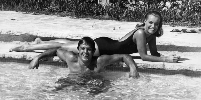 Romy Schneider met Alain Delon