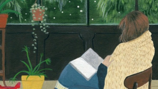 rust de relaxte vrouw