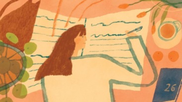 illustratie guided journaling boek