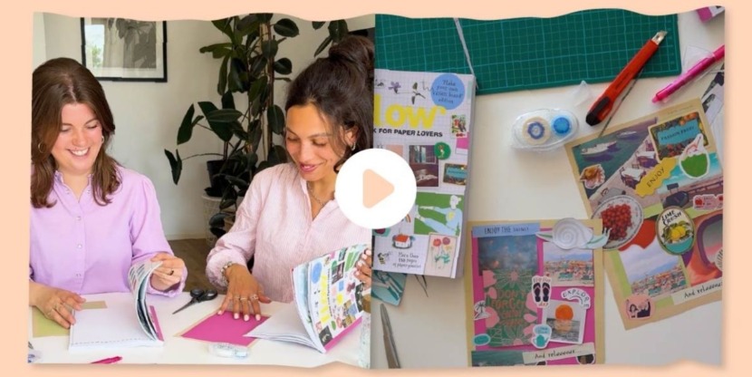 vision board vakantie, crafting with flow