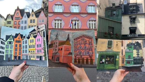 urban sketching, schetsen in de stad