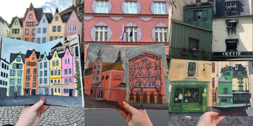 urban sketching, schetsen in de stad